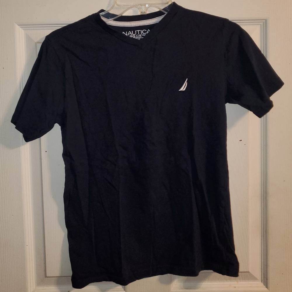 5 for $25 | Nautica Youth Black Short Sleeve Tee Shirt